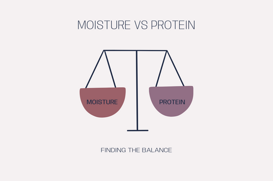 Moisture vs protein balance